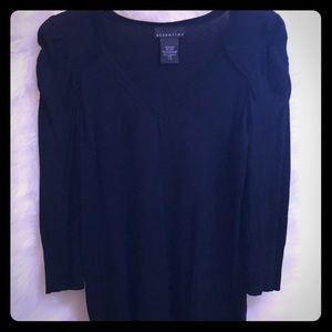 Attention - Black Sweater Slight Bubble Shoulders